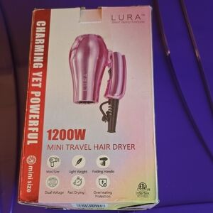 Pink Mini Travel Hair Dryer